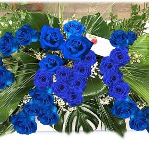 Coussin Rose Bleus 1103