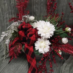 tablée habillée centre de table noël