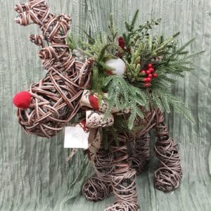 tablée habillée centre de table noël