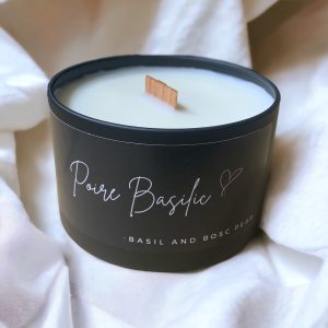 bougie parfumée poire basilic